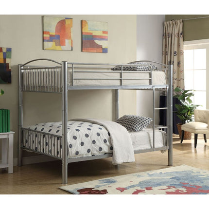 ACME 37390SI Cayelynn Full/Full Bunk Bed, Silver