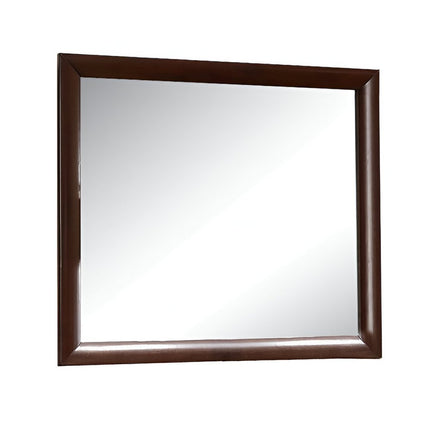 35" Espresso Wood Framed Mounted Dresser Mirror HomeRoots