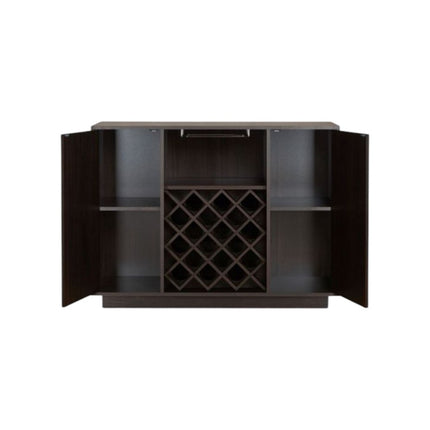 47" Espresso Server with Two Doors HomeRoots