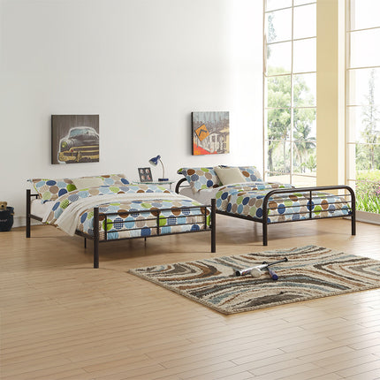 ACME 37433 Bristol Full/Full Bunk Bed, Dark Brown (1Set/2Ctn)