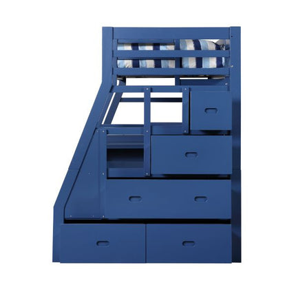 ACME 37455 Jason II Storage Twin Loft Bed (1Set/4Ctn), Navy Blue