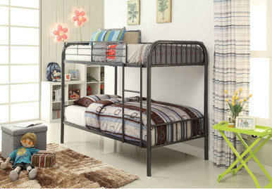 ACME 37535 Bristol Twin Bunk Bed, Gunmetal ACME Furniture