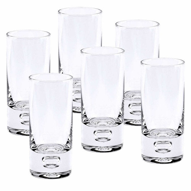 Mouth Blown Crystal 6 Pc Shot Or Vodka Glass Set  3 Oz HomeRoots
