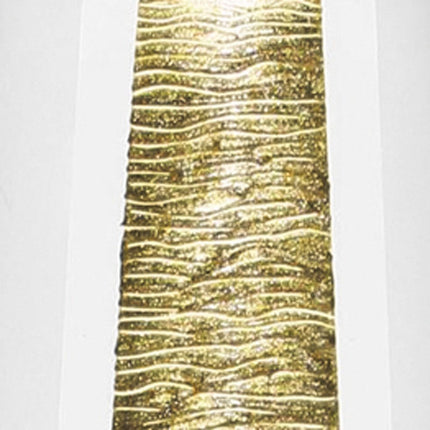 11" Clear And Gold Cylinder Lead Free Crystal Table Vase HomeRoots