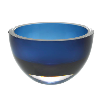 6 Mouth Blown European Made Lead Free Midnight Blue Crystal Bowl HomeRoots
