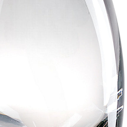 11" Clear Lead Free Crystal Oval Table Vase