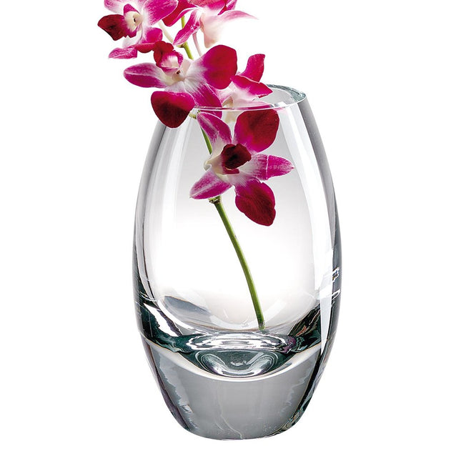 7" Clear Lead Free Crystal Oval Table Vase HomeRoots
