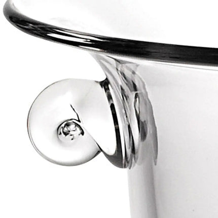 11" Clear Mouth  Blown Crystal Round Pedestal Centerpiece Bowl HomeRoots