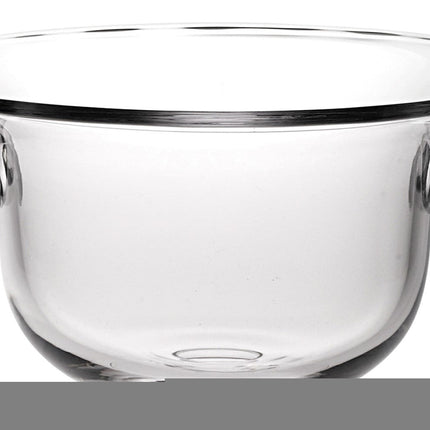 13" Clear Lead Free Crystal Round Pedestal Centerpiece Bowl With Handles HomeRoots