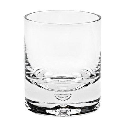 Set of Four Clear Mouth Blown Crystal Old Fashion Glasses HomeRoots