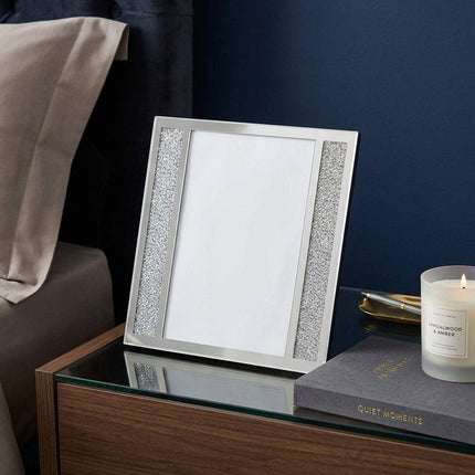 Multiple Sizes Silver Crystal Tabletop Picture Frame HomeRoots