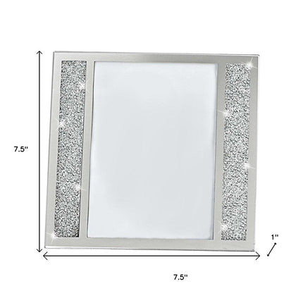 Multiple Sizes Silver Crystal Tabletop Picture Frame HomeRoots