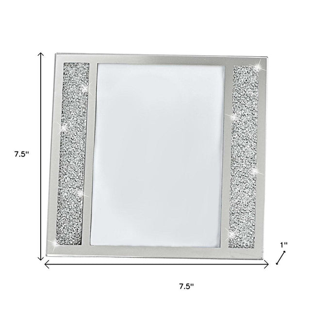 Multiple Sizes Silver Crystal Tabletop Picture Frame HomeRoots