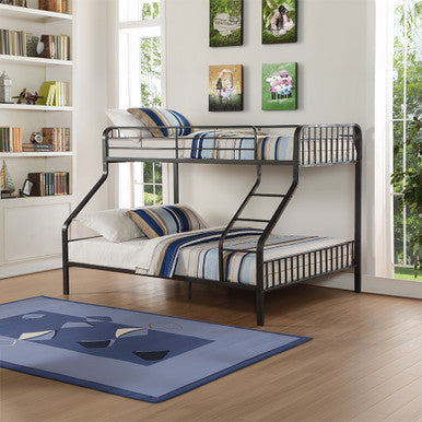 ACME 37605 Caius Twin XL/Queen Bunk Bed, Gunmetal (1Set/2Ctn) ACME Furniture