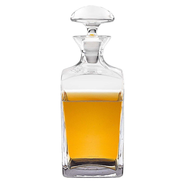 Mouth Blown European Crystal Scotch Or Whiskey Decanter 34 Oz HomeRoots