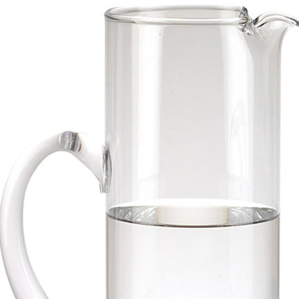 10" Clear Mouth Blown Lead Free Crystal Glass Pitcher HomeRoots