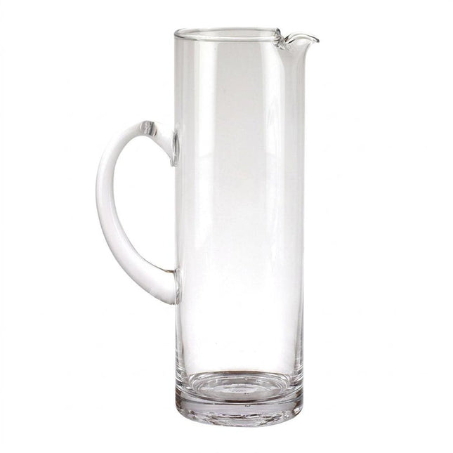 10" Clear Mouth Blown Lead Free Crystal Glass Pitcher HomeRoots