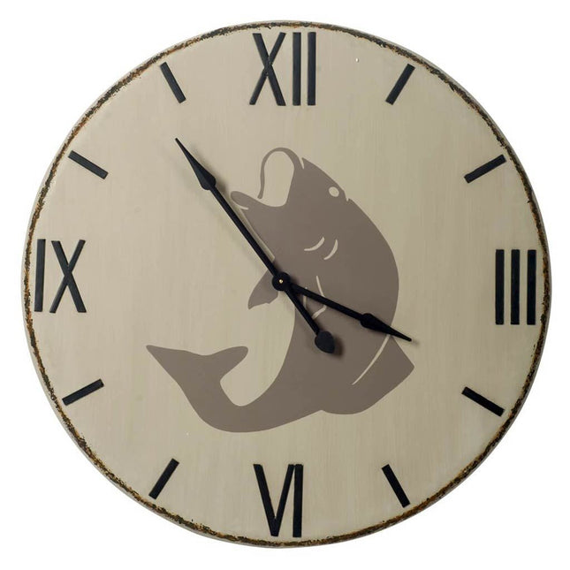 3" Circle Black Wood Analog Wall Clock HomeRoots