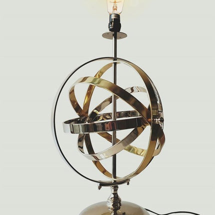 17" Bronze Metal Standard Table Lamp HomeRoots