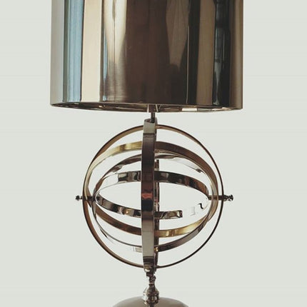 17" Bronze Metal Standard Table Lamp HomeRoots