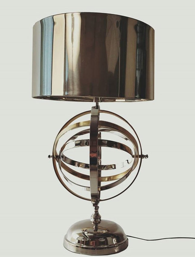 17" Bronze Metal Standard Table Lamp HomeRoots