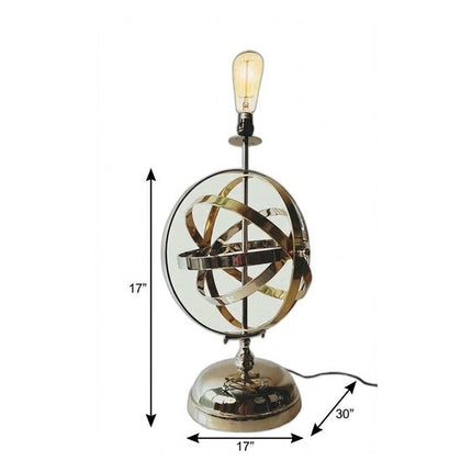 17" Bronze Metal Standard Table Lamp HomeRoots