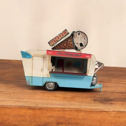 Ice Cream Trailer Metal Model HomeRoots