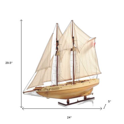 Bluenose Model In Light Brown Finish HomeRoots
