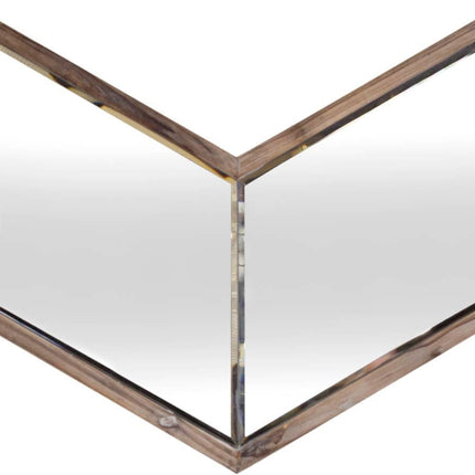 23" Brown Novelty Framed Accent Mirror HomeRoots