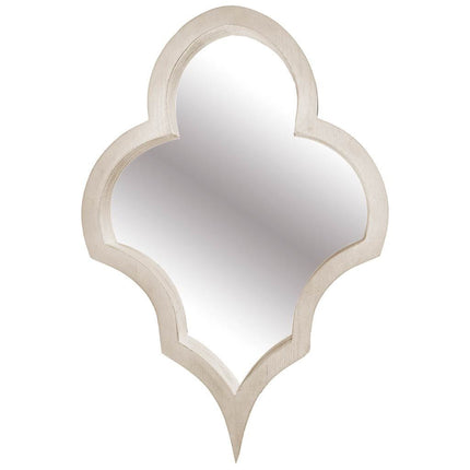 34" Natural Novelty Wood Framed Accent Mirror HomeRoots