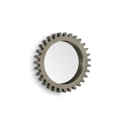 26" Gray Abstract Wood Framed Accent Mirror HomeRoots