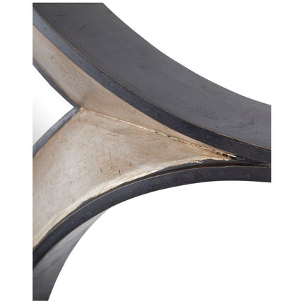 17" Dark Brown Wood Diamond Framed Accent Mirror HomeRoots
