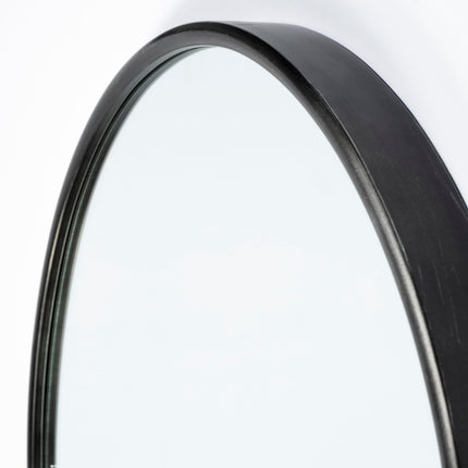 70" Black Metal Arch Framed Full Length Hanging Mirror HomeRoots
