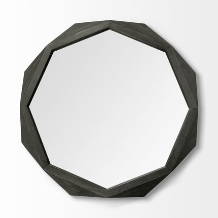 41" Black Solid Wood Octagon Framed HomeRoots