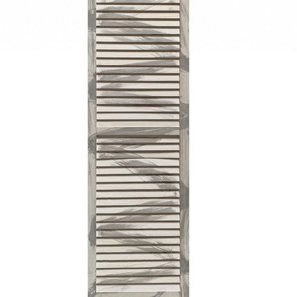 67" Gray Folding Three Panel Screen Room Divider HomeRoots