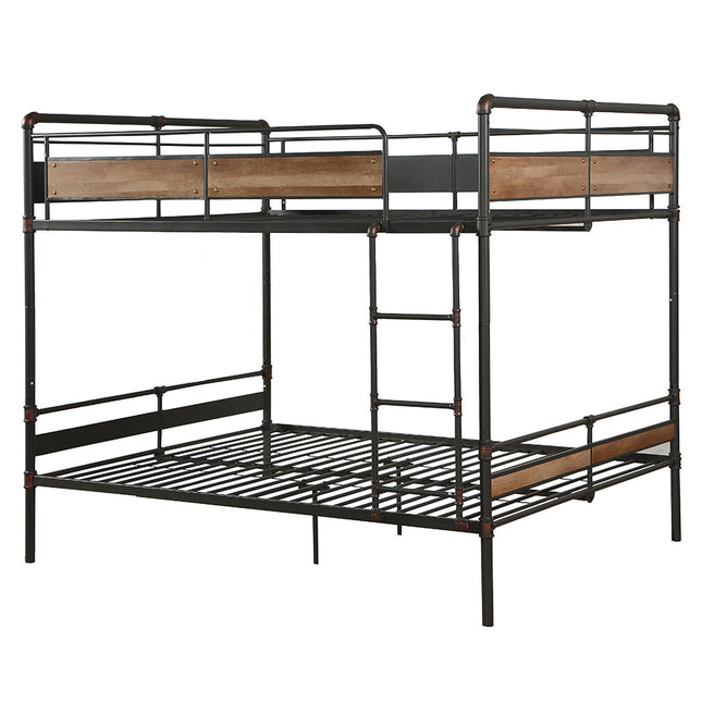 ACME 37730 Brantley II Queen/Queen Bunk Bed, Sandy Black & Dark Bronze Hand-Brushed (1Set/2Ctn)