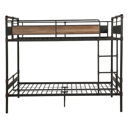 ACME 37730 Brantley II Queen/Queen Bunk Bed, Sandy Black & Dark Bronze Hand-Brushed (1Set/2Ctn)