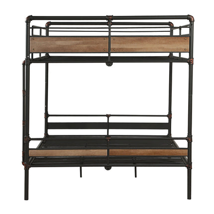 ACME 37730 Brantley II Queen/Queen Bunk Bed, Sandy Black & Dark Bronze Hand-Brushed (1Set/2Ctn)