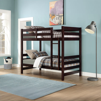 ACME 37775 Ronnie Twin/Twin Bunk Bed, Espresso