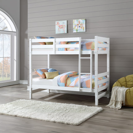 ACME 37785 Ronnie Twin/Twin Bunk Bed, White