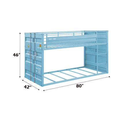 ACME 37810 Cargo Blue Twin/Twin Bunk Bed  3
