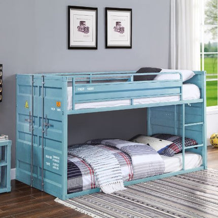 ACME 37810 Cargo Blue Twin/Twin Bunk Bed  2