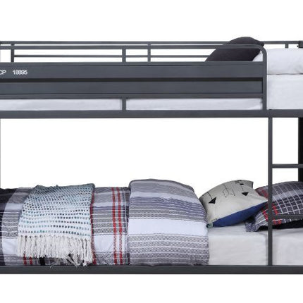 ACME 37815 Cargo Gunmetal Twin/Twin Bunk Bed  1