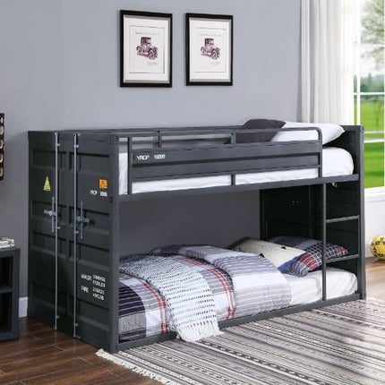 ACME 37815 Cargo Gunmetal Twin/Twin Bunk Bed  2