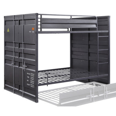ACME 37895 Cargo F/F Bunk Bed, Gunmetal ACME Furniture