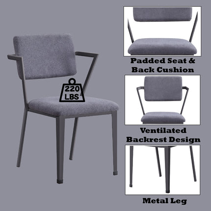 ACME 37898 Cargo Chair, Gunmetal