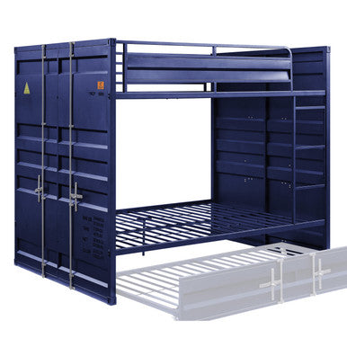 ACME 37905 Cargo F/F Bunk Bed, Blue ACME Furniture