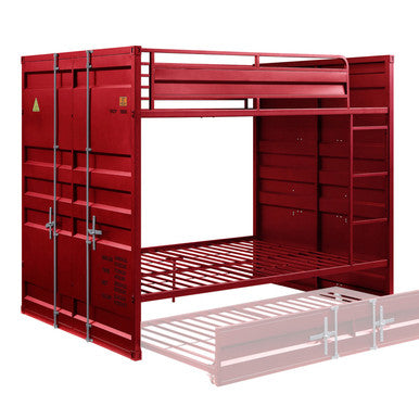 ACME 37915 Cargo F/F Bunk Bed, Red ACME Furniture