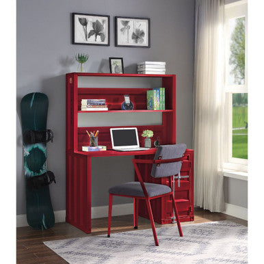 ACME 37917 Cargo Computer Desk, Red ACME Furniture