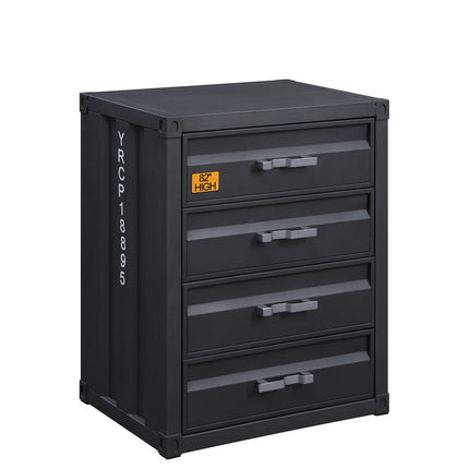 ACME 37956 Cargo 4-Drawer Chest, Gunmetal Finish